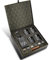 Rocks Set Decantador Whisky con 4 Vasos Whisky Cristal y 6 Piedras para Whisky de Granito – Botella de Cristal para Licor, Whisky, Bourbon con Vasos Whisky Degustación – Caja Regalo con Lámina de Oro