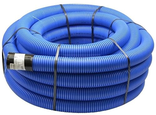Megaastore Unterirdisches Wellrohr M50 mm | Leerrohr Elektrorohr Erdwellrohr 5m 10m 25m 50m (50 meter)
