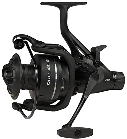 JRC DR Angelrolle Spinnrollen Karpfenangeln Unisex Schwarz 8000 Front Drag Freilaufrolle
