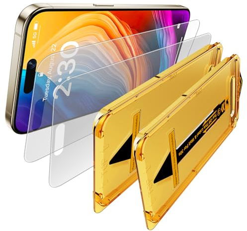 Ksleri 2 Pezzi Pellicola Opaca per iPhone 15 Pro Max 6,7 Pollici, Installazione Rapida, Vetrino Opaco Vetro Temperato Protettiva, Antiriflesso e Anti-Impronte