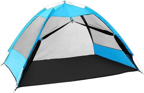 Zelte Ultraleichtes Pop-up-Campingzelt Outdoor Mesh Zelt Strand Freizeitnetz für 2 Personen Safehappy