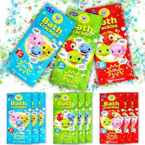 SWCANDY Bath Crackles for Kids 12 Pack Sensory Bath Toys Stocking Stuffers