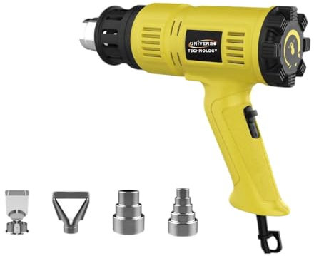 Pistola termica ad aria calda, 2000 W, 2 velocità, regolazione continua temperatura, 60-600°C