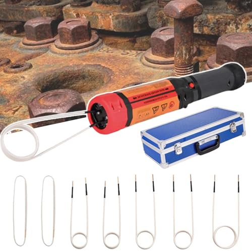 Rotated Type Induction Bolt Heater, Induction Coil Heater Bolt Removal Tool, 4 Types Of Coils Can Be Replaced, For Car Truck,110V