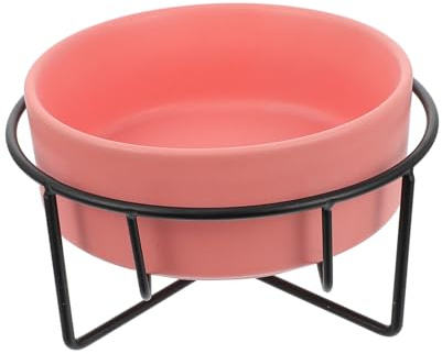 GANAZONO Keramik Katzennapf Mit Ständer 13cm Stabiles Design rutschfest Wassernapf Für Katzen Futterbehälter Für Haustiere Zu Hause Und Käfig