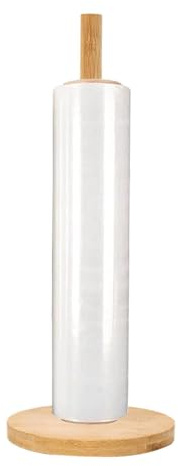 Porte S-opalin avec Base en Bois Robuste - Porte-Rouleau De Papier Essuie-Tout Debout, Support PourRouleaux Standard Et De Taille, Support De Rouleau De Cuisine, pour Cuisine, Décoration Intérieure