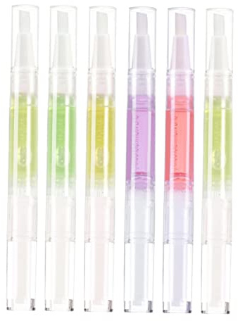 PACKOVE 6 Piezas Aceite Revitalizador De Cutículas y Aceite Para Uñas Pulidas Bolígrafo Nutritivo Con Para Dedos Para Cuidado De Uñas Casa