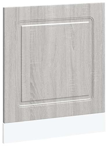 Eleganz Kalmar - Pannello per lavastoviglie Sonoma grigio 60 x 1,5 x 67 cm, in legno per armadio da cucina, moderno e durevole, perfetto per piccole cucine