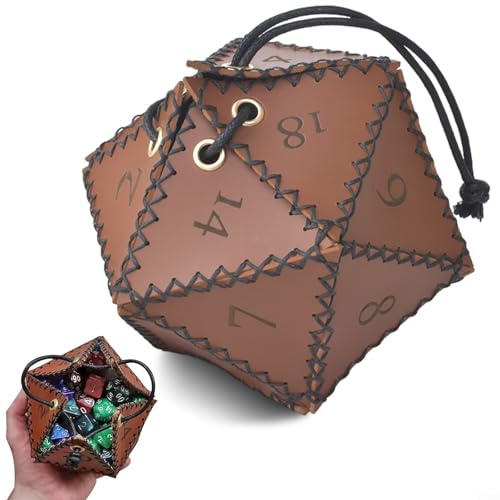 Fashionabel och funktionell tärningspåse för RPG-älskare stor kapacitet dragskoväska tillverkad av slitstarkt material