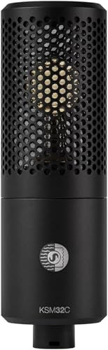 Shure KSM32C Studio Kit Cardioid Condenser Microphone - Precision ¾” Capsule, Low-Frequency Excellence, Ultra-Low Self-Noise, Off-Axis Rejection