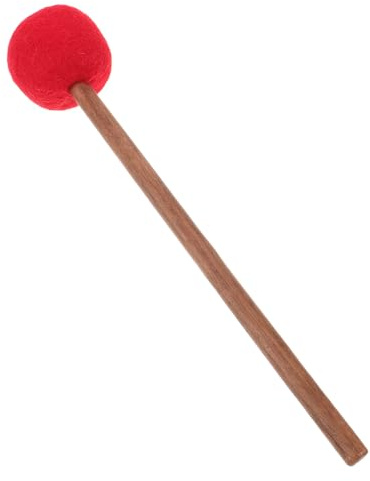 BESPORTBLE Mazo Decorativo Artesanal Cuenco de Fieltro de Madera Sonoro Diseño Tradicional y Accesorio Sonora para Yoga y Espacios de Sanación para Terapia