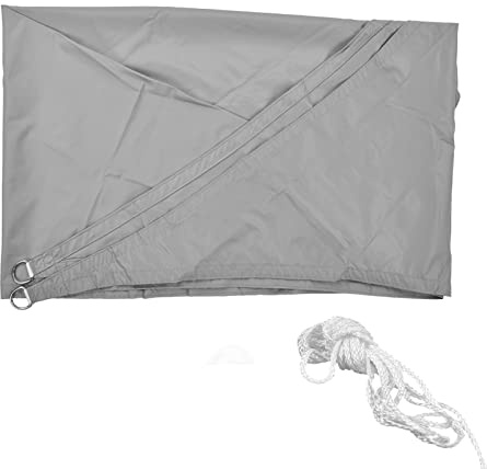 Telo Ombreggiante Trilaterale, Vela Ombra 3x3x3 Metri, Poliestere Grigio Campo - Protezione Solare Impermeabile, Facile da Installare per Giardino Piscina Balcone