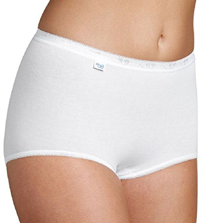 Basic+ Maxi 3 Pack Briefs White White 2XL - 18
