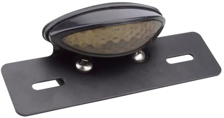 GOOFIT Chrome Motorrad Bremse hinten Indikator Rücklicht mit integriertem Blinker bakcup Licht Ersatz für ATV Scooter Weiß