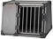 TRIXIE Hunde-Transportbox Aluminium in graphit – M-L: 61 × 65 × 86 cm, stabile und geräuscharme Hundebox mit abgeschrägten Seiten, Sicherheitsverschluss & rutschfester Liegematte – 39338