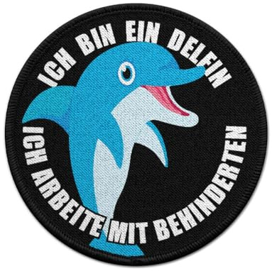 Ich bin ein Delfin ich arbeite mit Behinderten Patch #27785