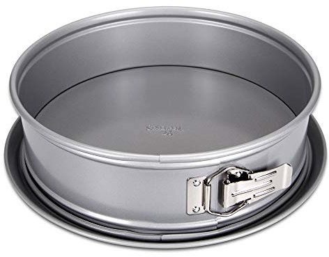 Städter we love baking Springform mit Flachboden, Ø 26 cm, Hochwertige Antihaftbeschichtung, PFAS-Frei, Temperaturbeständig bis 250 °C, Metall, Silber