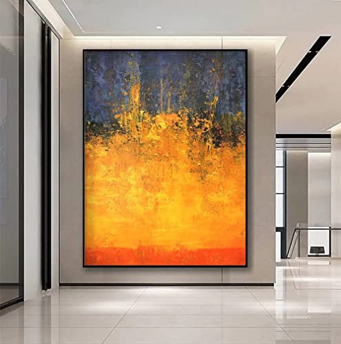 Acrylbilder, Kreative Orange Gesprenkelte Textur, Minimalistisch, Moderne Kunstwerke, 100 % Original, Rahmenlose, Handgemalte Ölgemälde Auf Leinwand, Wandkunst Für Wohnzimmer, Schlafzimmer, Bür
