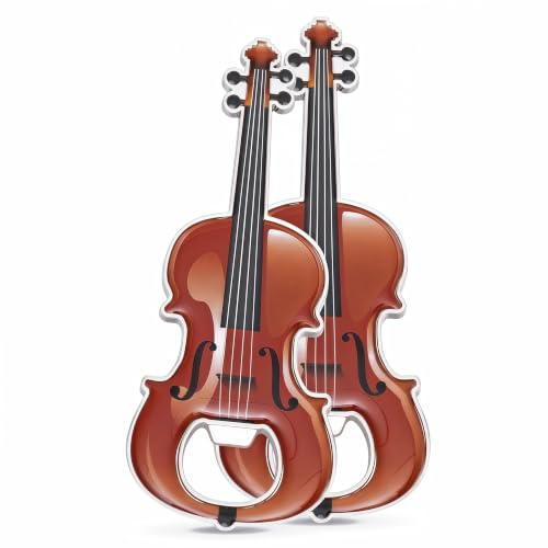 LanHong 2 Stück/Set Flaschenöffner Bier Violine geformt Flaschenöffner Violine Geschenk Küche Gadgets für Trinker Musik Geige Liebhaber