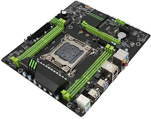 Dpofirs Motherboard LGA 2011, X79 ATX, 4xDDR3, SATA3.0, M.2 NVME, USB3.0, USB2.0, PCI E 16X, 4X, 1X