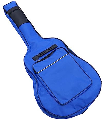 Amosfun Akustikgitarrentasche Aus Oxford Doppelgurt Und Rucksackfunktion Gitarrenbeutel Blau
