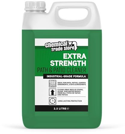 Chemical Trade Store - Path & Patio Cleaner - Concentrate Outdoor Stain Remover Cleaning Treatment | Decking, Driveways, Rooftops - 2.5 Litre