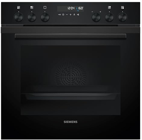 Siemens iQ500 Einbauherd 60 x 60 cm Deep black inox schwarz HE278GBB3 | Made in Germany, activeClean®, Kindersicherung, 71 l Nutzinhalt, Pyrolytisch+Hydrolytisch, coolStart ohne Vorheizen
