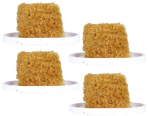 TMTGTS Pfeifenreiniger 4 Stück Mehrfarbige Chenilledraht Pipe Cleaner Biegeplüsch Basteldraht 100cm Lang Bunte Pfeifenputzer Chenille Draht Zum DIY Basteln Dekorieren Halloween Kinder Spielzeug(13#)
