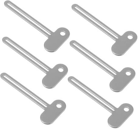 JEWEDECO 6pcs Toothpaste Squeezer for Metal Tube Tube Roller Squeezer Tool for Bathroom Use