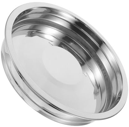 OFFSCH Elegant Stainless Steel Religious Plate Metal Communion Plate for Decor Versatile Pie Tin Church Communion Accessory