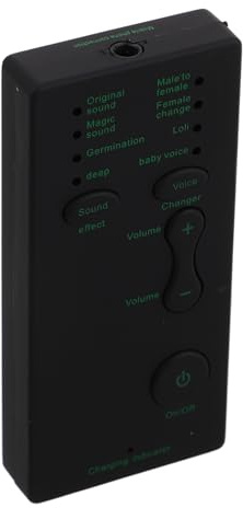 POPETPOP Mini Dispositif De Modulation Sonore Portable Transformateur De Voix pour Direct Et Enregistrement Effet Vocal Clair Et Réaliste Plug and Play