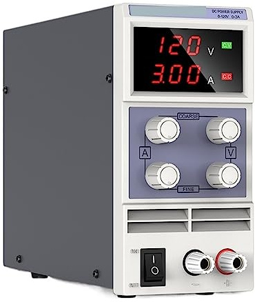 Fuente Alimentacion Regulable, Fuente de alimentación de CC ajustable, fuente de alimentación de banco de laboratorio digital LED de 120 V 3 A, fuente de alimentación estabilizada, interruptor regulad