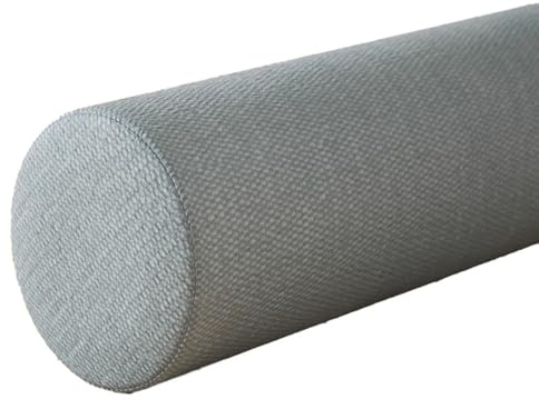 ZEaink Almohada Cervical Cilíndrica del Cuello,Cojín Cilíndrico 40/50/60/70/90 cm Cojín Cervical De Soporte, Cojín Lumbar Y Cojín De Rodillas, para Dormir/Hogar/Oficina(Gris,10cmx30cm)