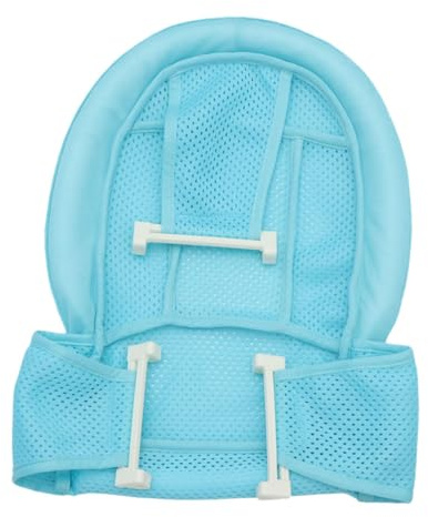 SUPVOX 2 piezas Asiento de Baño para Bebés Antideslizante de Malla Azul Soporte Cómodo y para Recién Nacidos y Cojín para Bañera Resistente y Duradero