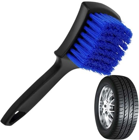 Cepillo Limpiar Neumáticos - Limpiador Llantas Coche Cepillo,Utensilios De Limpieza Antideslizante para Exterior SUV Auto Sedán Camión Moto | Sedán SUV Camión Autocaravana Moto Exterior