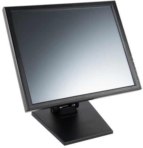 VBTYmocvt 17-inch Touch Screen LCD Monitor with High Sensitivity Multi-angle Adjustment for POS Restaurant Hotel Medical Use