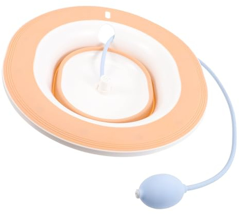 IWOWHERO Praktisches Sitzbad Kunststoffbecken für Schwangere mit Ausguss Schlauch Rutschfestes Ergonomisches Sitzbad für Toilette Stabiles Langlebiges Sitzbadewanne für Erwachsene Breiter