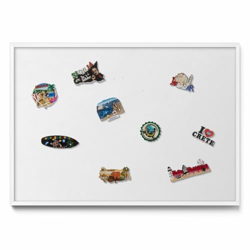 Panneau Mural Magnétique 100x70 cm – Tableau Aimanté Élégant Avec Cadre Plastique, Surface Pour Mémos, Listes De Tâches, Organisation Familiale Et Décoration