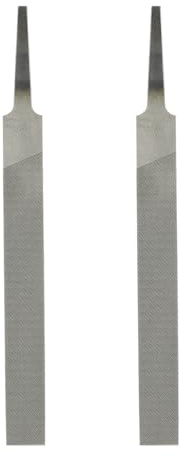 sourcing map 2pcs Flat Thin Cut File 4 Double Cut Teeth High Carbon Steel Hand Rasp File Without Handle for Metal Wood Deburring Removing