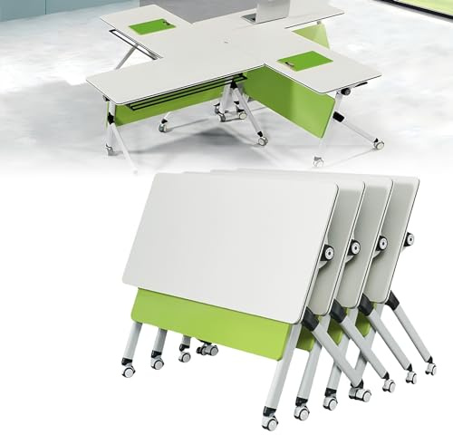 Modularer Konferenztisch, große Klappplatte mit leisen Rollen – Design für Homeoffice-Meetings, kollaborative Arbeitsbereiche und Veranstaltungsräume