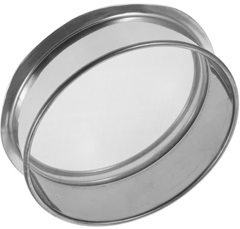 CALLARON Cedazo de Cerámica Industrial de Acero Inoxidable 15 Cm, Colador Redondo de Malla Fina para Esmalte y Pintura, Filtro Práctico para Arcilla y Pigmentos en Artesanía Cerámica