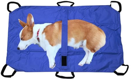 Portaperros – Portamascotas plegable de emergencia para transporte | Ayuda médica | Cinturón de seguridad para mascotas en caso de lesiones para perros y gatos, accesorios de primeros auxilios
