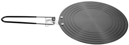 SECFOU Placa Difusora de Calor Plegable de 28 Cm para Cocina de Gas, Adaptador de Inducción de Aluminio para Estufa Eléctrica, Convertidor de Placa para Descongelar y Estilo Aleatorio