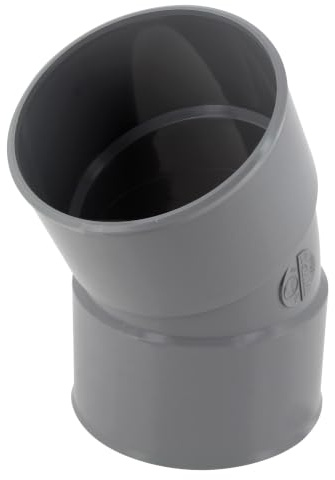 coude pvc - femelle / femelle - 30 degrés - diamètre 100 mm - nicoll ct33