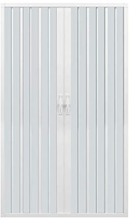 ROLLPLAST PINTO Kunststoff Duschtür PVC, 1200 mm Vergine mit Mittenloch