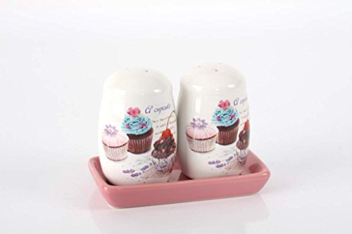 AVENUELAFAYETTE Salière + Poivrière Cupcake - Vintage rétro - céramique