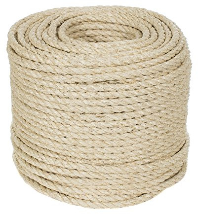Golberg Sisalseil, gedreht, 1,27 cm x 3 m