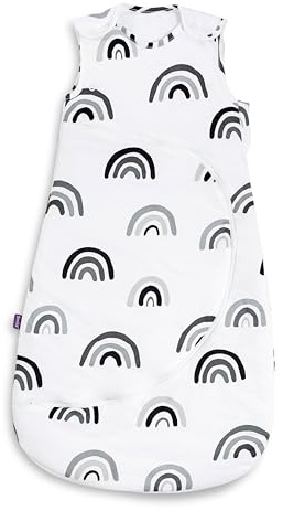 Snuz Unisex Baby Sw007 SnuzPouch 0-6m Sleeping Bag 1.0 Tog - Mustard Rainbow (1er Pack)