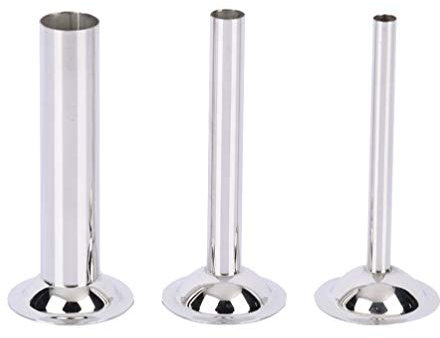 HEMOTON 3 Pcs Tubes À Poussoir À Saucisse en Acier Inoxydable Broyeur Tubes À Poussière Saucisse Outils De Remplissage pour Hachoir À Viande Hachoir Alimentaire-Taille 8