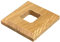 Lot de 2 rosettes Individuelles de Chauffage pour consoles sur Pied, différentes Tailles, Cache Tuyau, rosaces, bardage, radiateur, parquet, rosaces en Bois, chêne (Trou : 35 x 10 mm, laqué)